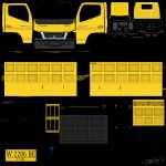 Livery Canter Papua 4x4 Kuning.png